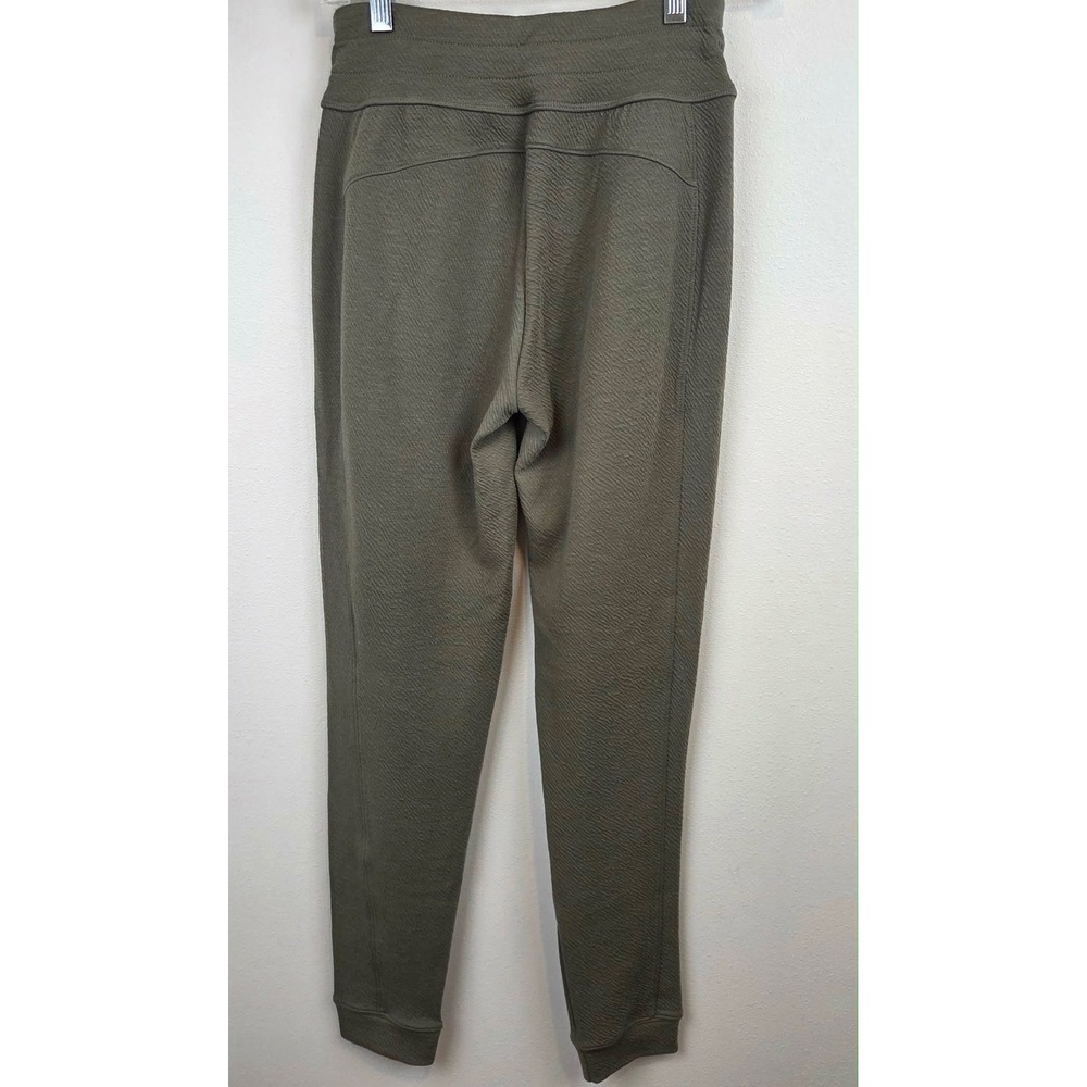 PrAna Sunrise Jogger Pants Rye Green Womens XS Textured Knit Drawstring 1963871 - Picture 4 of 11